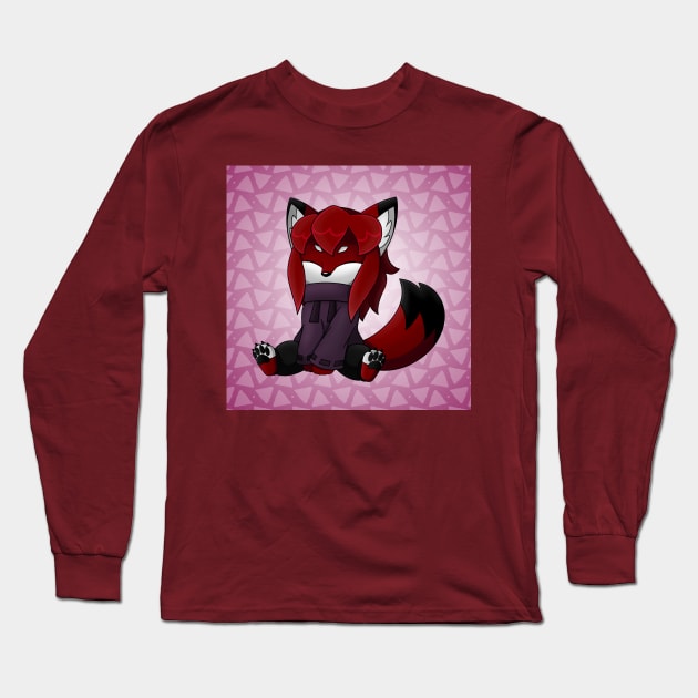 Bundled Up Rubi Chibi Long Sleeve T-Shirt by Firestorm Fox